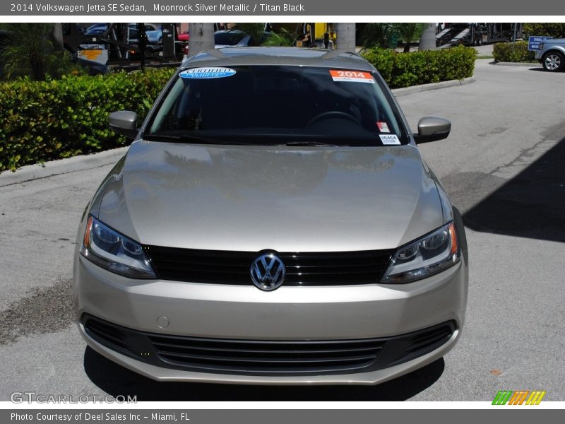 Moonrock Silver Metallic / Titan Black 2014 Volkswagen Jetta SE Sedan