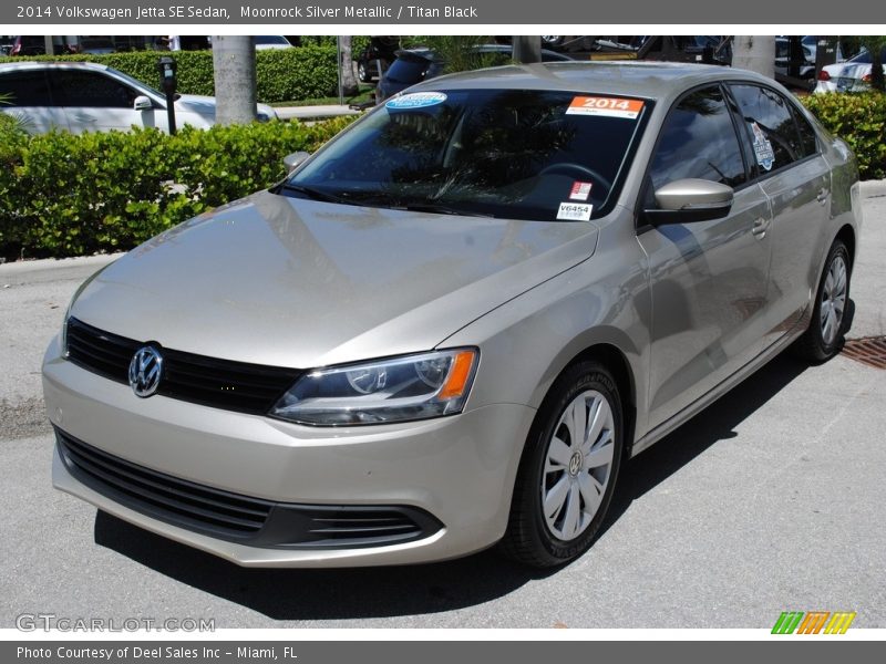 Moonrock Silver Metallic / Titan Black 2014 Volkswagen Jetta SE Sedan