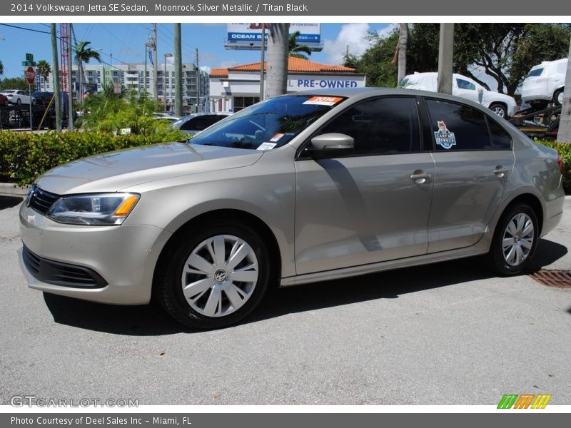 Moonrock Silver Metallic / Titan Black 2014 Volkswagen Jetta SE Sedan