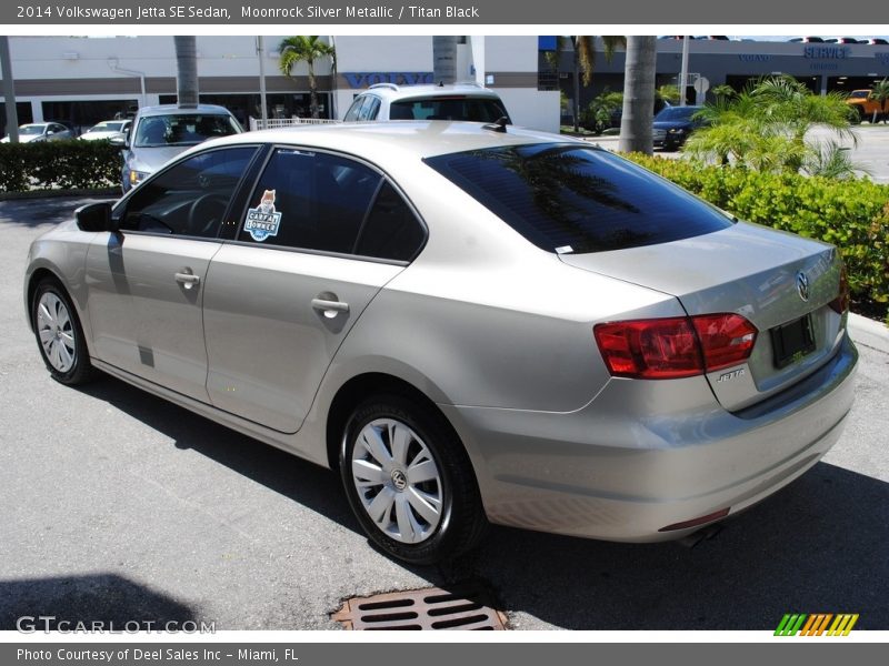 Moonrock Silver Metallic / Titan Black 2014 Volkswagen Jetta SE Sedan