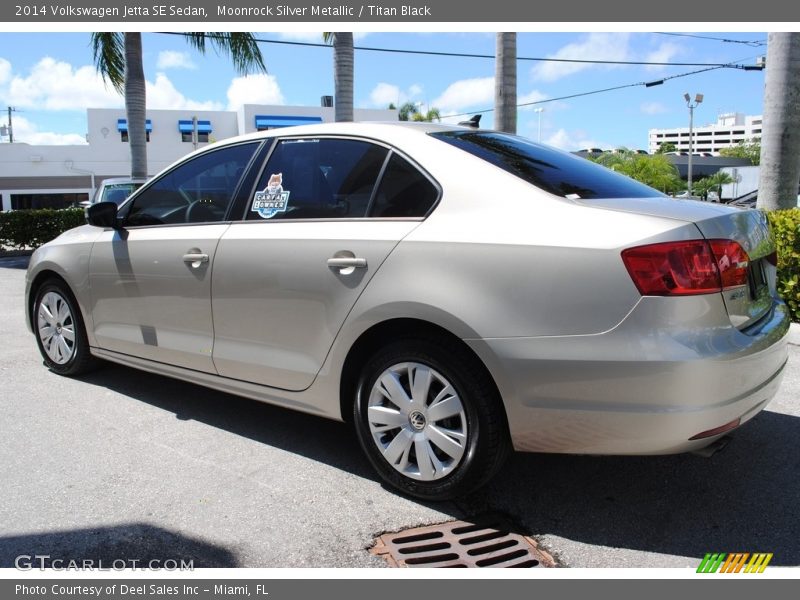 Moonrock Silver Metallic / Titan Black 2014 Volkswagen Jetta SE Sedan