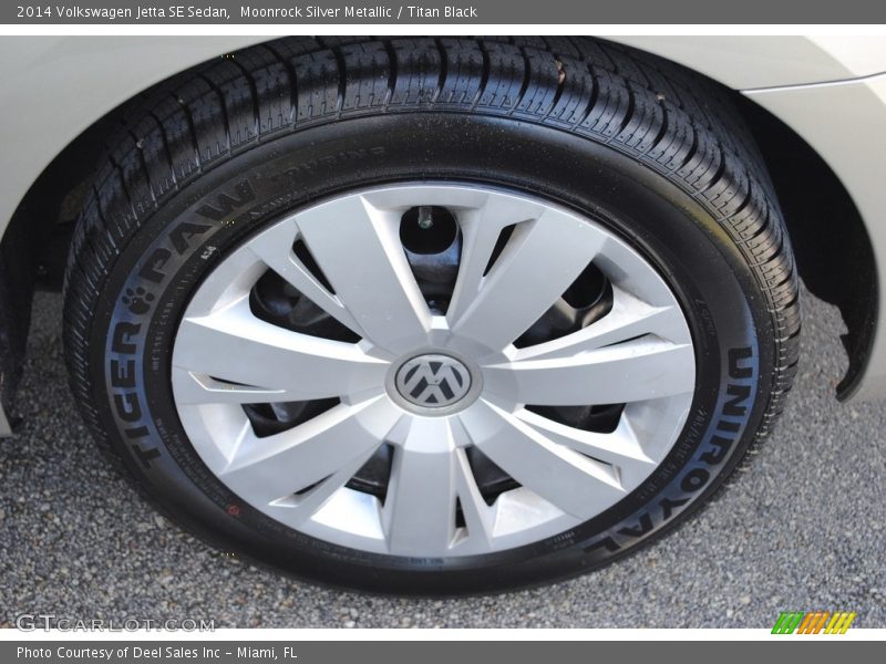 Moonrock Silver Metallic / Titan Black 2014 Volkswagen Jetta SE Sedan