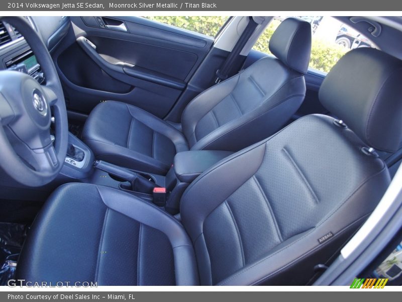 Moonrock Silver Metallic / Titan Black 2014 Volkswagen Jetta SE Sedan