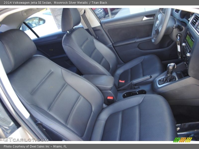 Moonrock Silver Metallic / Titan Black 2014 Volkswagen Jetta SE Sedan
