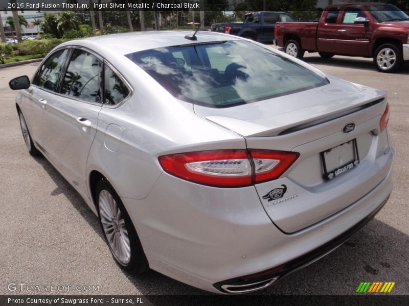 Ingot Silver Metallic / Charcoal Black 2016 Ford Fusion Titanium