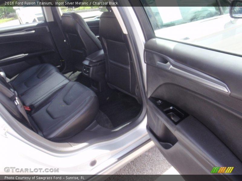 Ingot Silver Metallic / Charcoal Black 2016 Ford Fusion Titanium