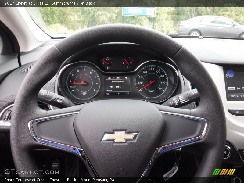 Summit White / Jet Black 2017 Chevrolet Cruze LS
