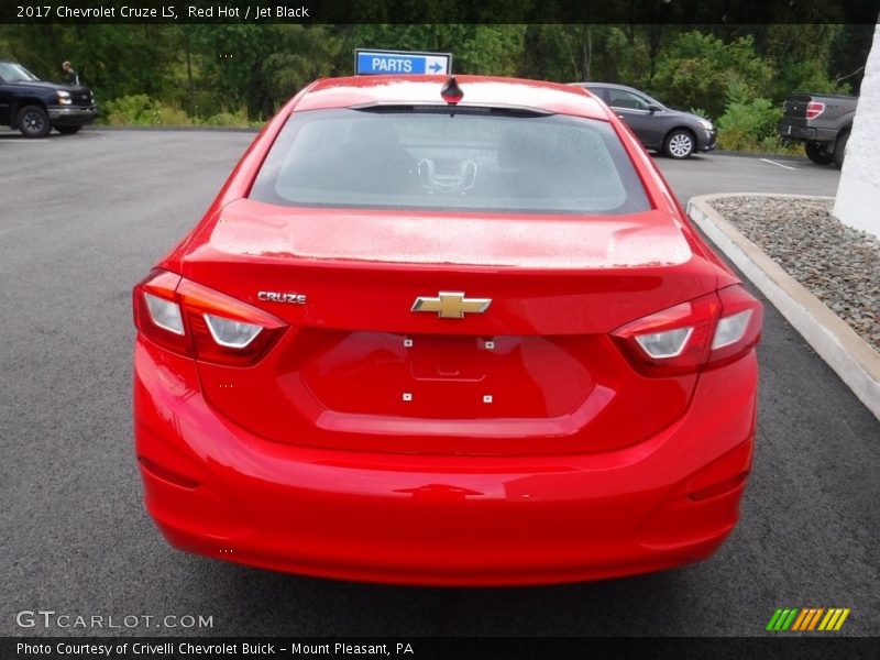 Red Hot / Jet Black 2017 Chevrolet Cruze LS