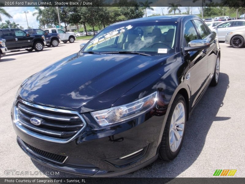 Shadow Black / Dune 2016 Ford Taurus Limited