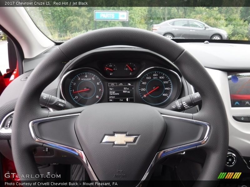 Red Hot / Jet Black 2017 Chevrolet Cruze LS