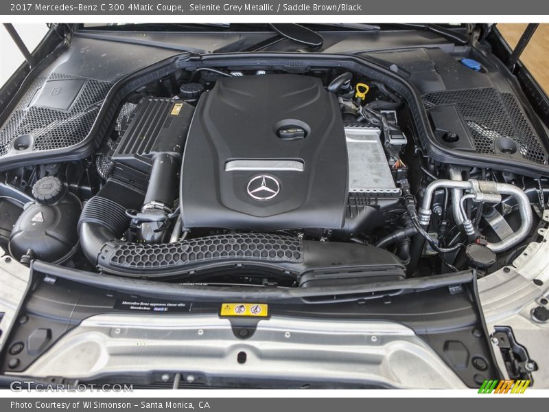 Selenite Grey Metallic / Saddle Brown/Black 2017 Mercedes-Benz C 300 4Matic Coupe