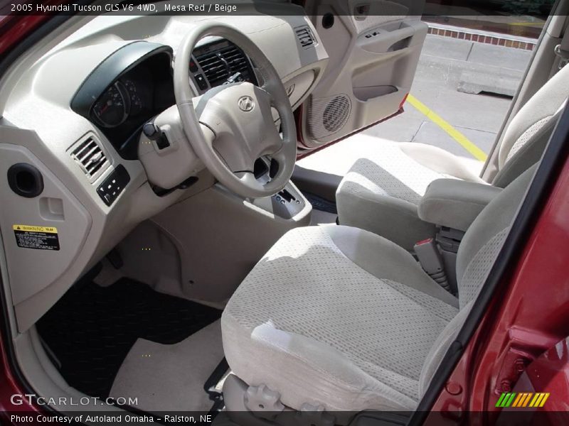 Mesa Red / Beige 2005 Hyundai Tucson GLS V6 4WD