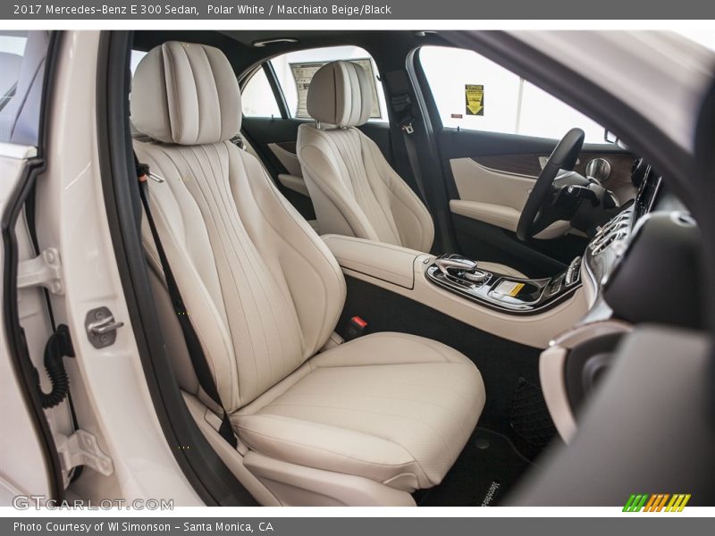 Polar White / Macchiato Beige/Black 2017 Mercedes-Benz E 300 Sedan
