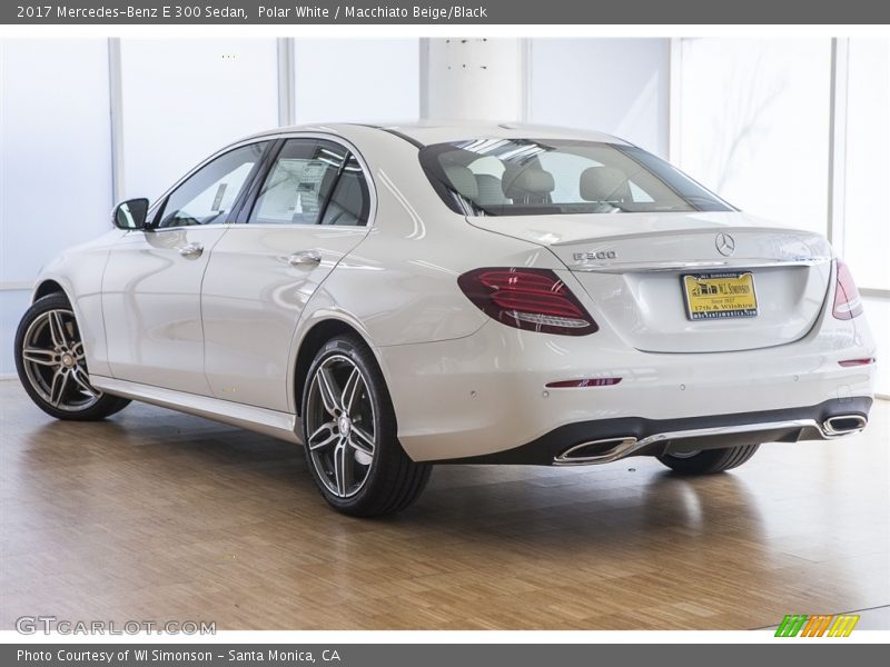 Polar White / Macchiato Beige/Black 2017 Mercedes-Benz E 300 Sedan