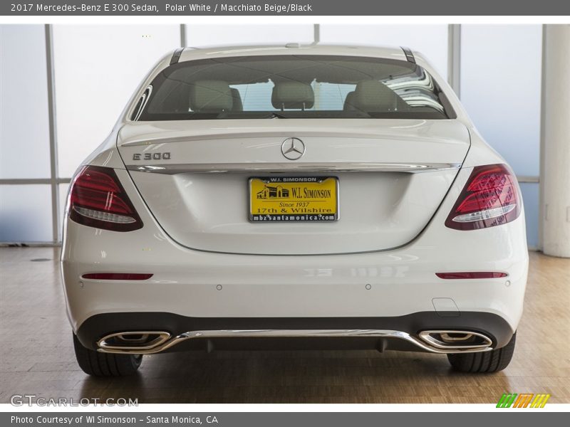 Polar White / Macchiato Beige/Black 2017 Mercedes-Benz E 300 Sedan