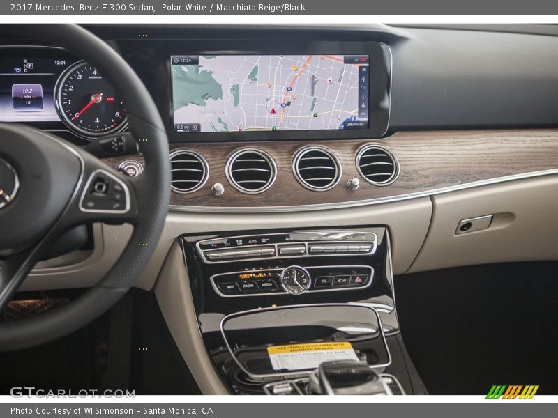 Polar White / Macchiato Beige/Black 2017 Mercedes-Benz E 300 Sedan