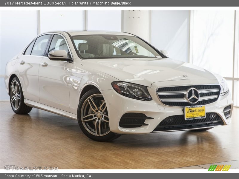 Polar White / Macchiato Beige/Black 2017 Mercedes-Benz E 300 Sedan