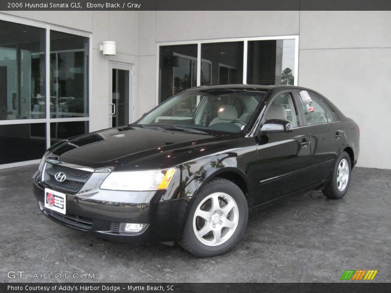 Ebony Black / Gray 2006 Hyundai Sonata GLS