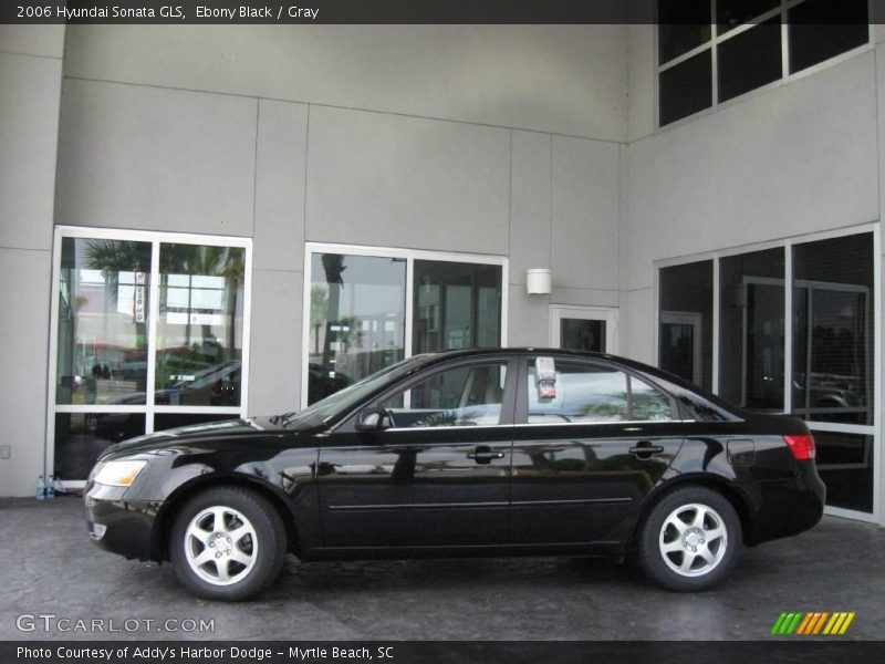 Ebony Black / Gray 2006 Hyundai Sonata GLS