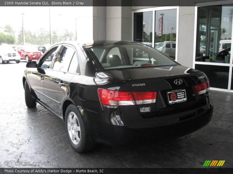 Ebony Black / Gray 2006 Hyundai Sonata GLS