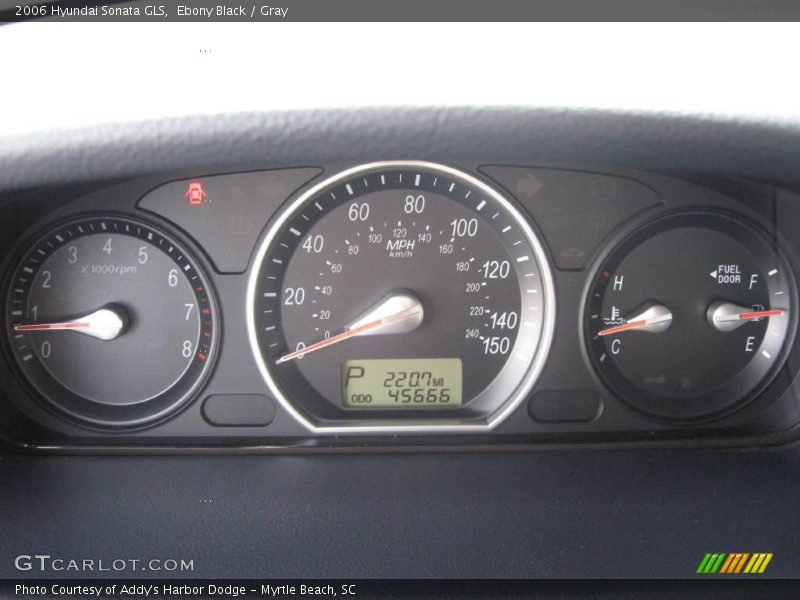 Ebony Black / Gray 2006 Hyundai Sonata GLS
