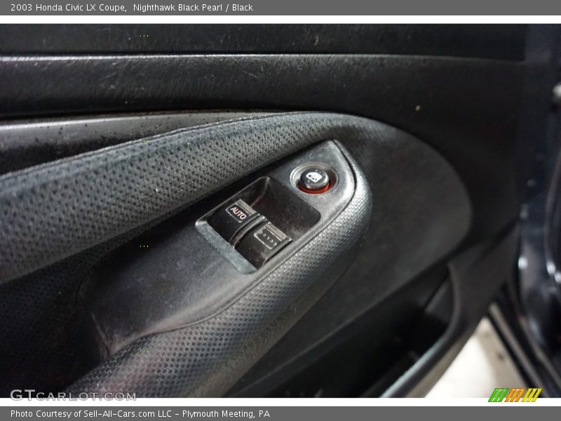 Nighthawk Black Pearl / Black 2003 Honda Civic LX Coupe