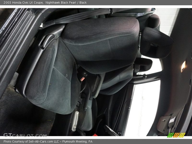 Nighthawk Black Pearl / Black 2003 Honda Civic LX Coupe