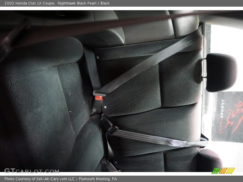 Nighthawk Black Pearl / Black 2003 Honda Civic LX Coupe
