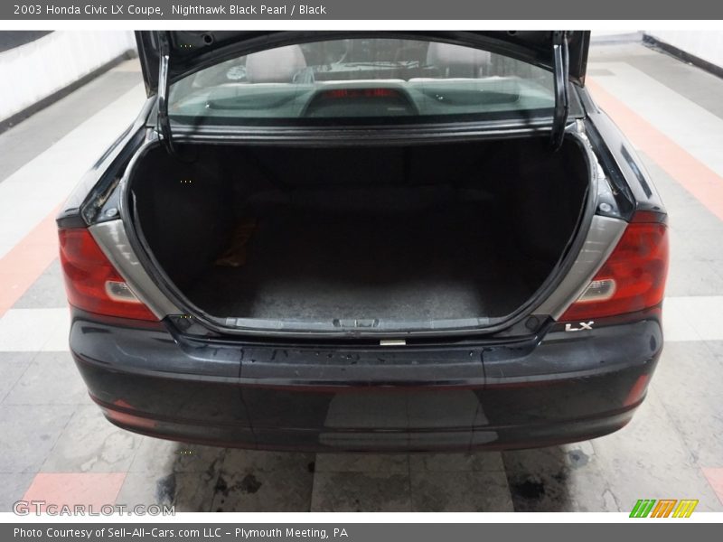 Nighthawk Black Pearl / Black 2003 Honda Civic LX Coupe