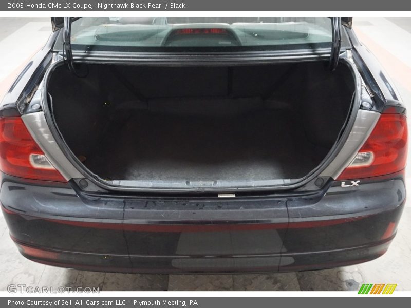 Nighthawk Black Pearl / Black 2003 Honda Civic LX Coupe