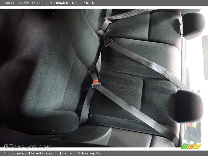 Nighthawk Black Pearl / Black 2003 Honda Civic LX Coupe