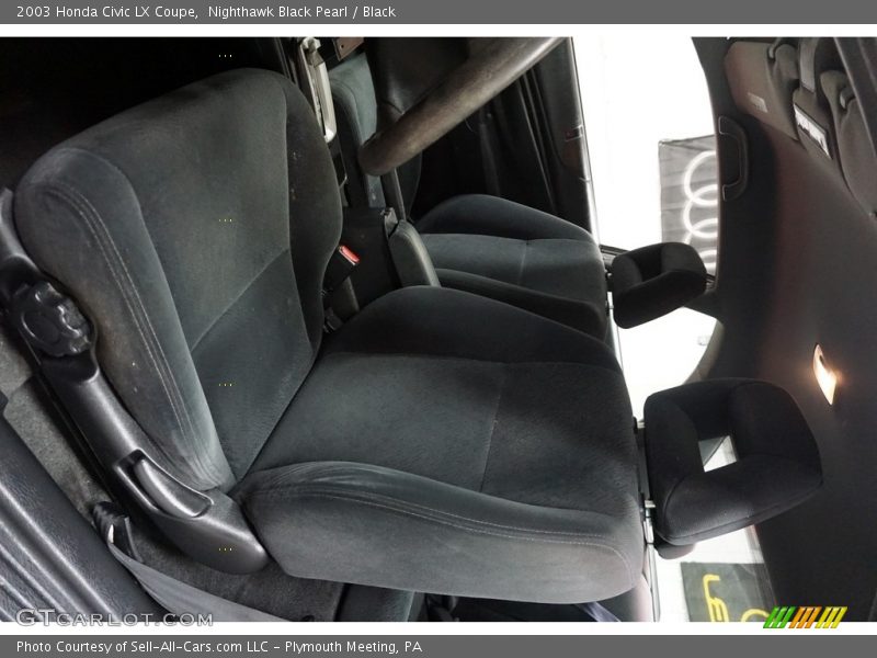 Nighthawk Black Pearl / Black 2003 Honda Civic LX Coupe