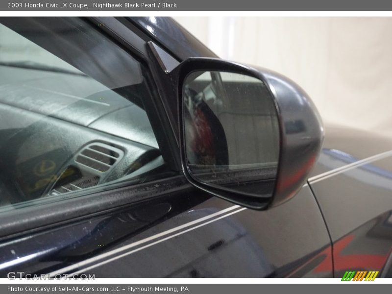 Nighthawk Black Pearl / Black 2003 Honda Civic LX Coupe
