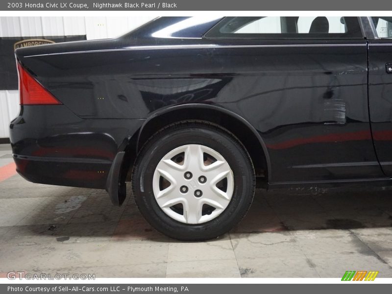 Nighthawk Black Pearl / Black 2003 Honda Civic LX Coupe