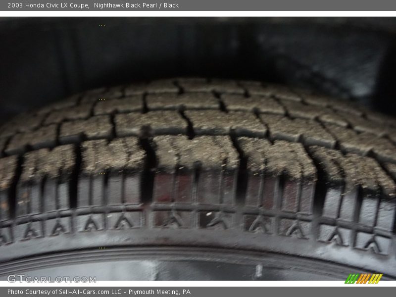 Nighthawk Black Pearl / Black 2003 Honda Civic LX Coupe