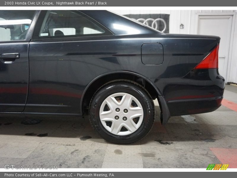 Nighthawk Black Pearl / Black 2003 Honda Civic LX Coupe