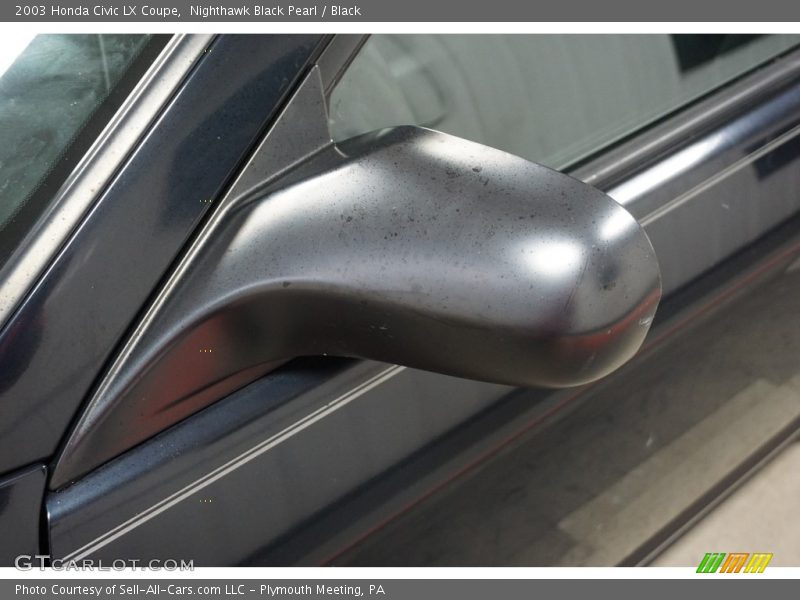 Nighthawk Black Pearl / Black 2003 Honda Civic LX Coupe