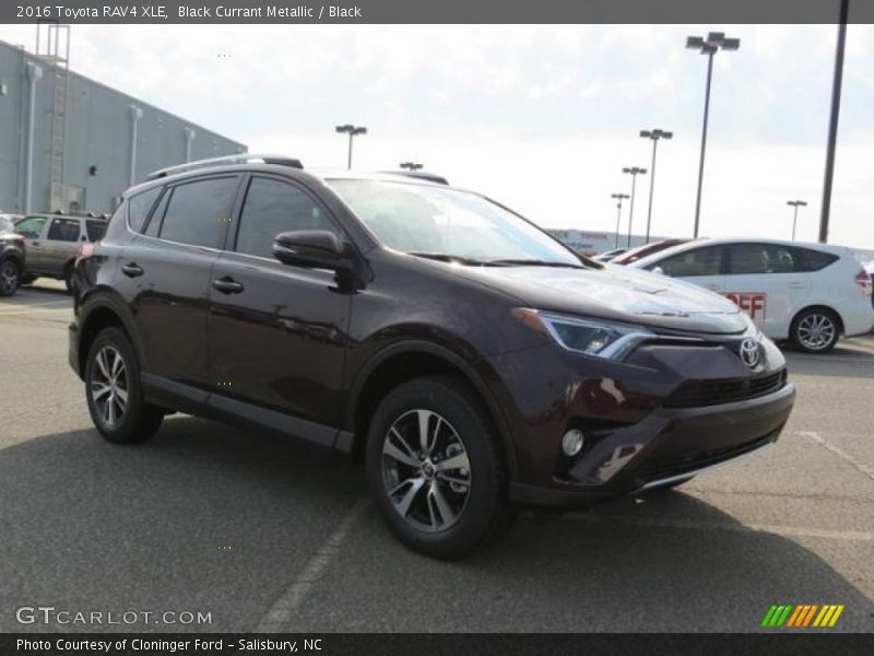 Black Currant Metallic / Black 2016 Toyota RAV4 XLE