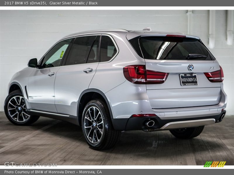 Glacier Silver Metallic / Black 2017 BMW X5 sDrive35i