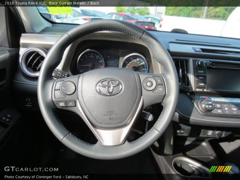 Black Currant Metallic / Black 2016 Toyota RAV4 XLE