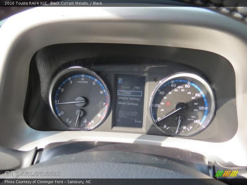 Black Currant Metallic / Black 2016 Toyota RAV4 XLE