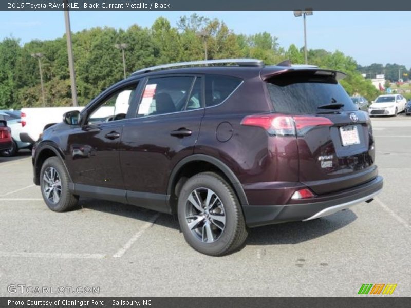 Black Currant Metallic / Black 2016 Toyota RAV4 XLE