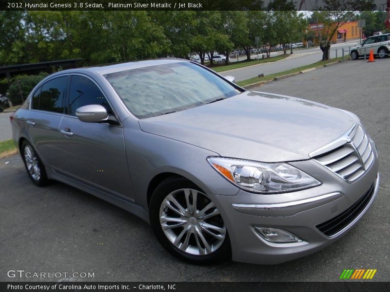 Platinum Silver Metallic / Jet Black 2012 Hyundai Genesis 3.8 Sedan
