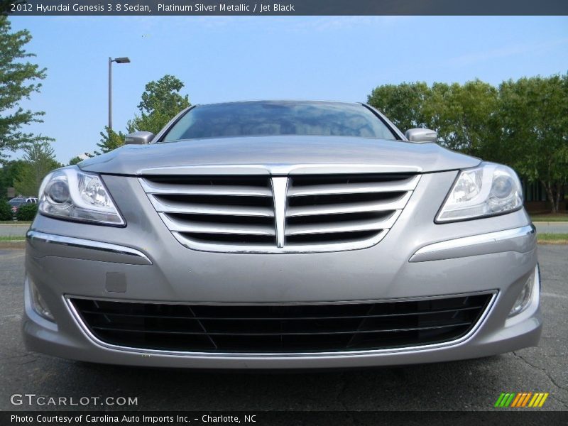 Platinum Silver Metallic / Jet Black 2012 Hyundai Genesis 3.8 Sedan