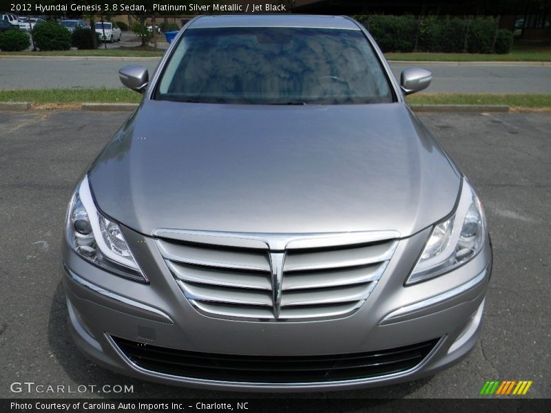 Platinum Silver Metallic / Jet Black 2012 Hyundai Genesis 3.8 Sedan