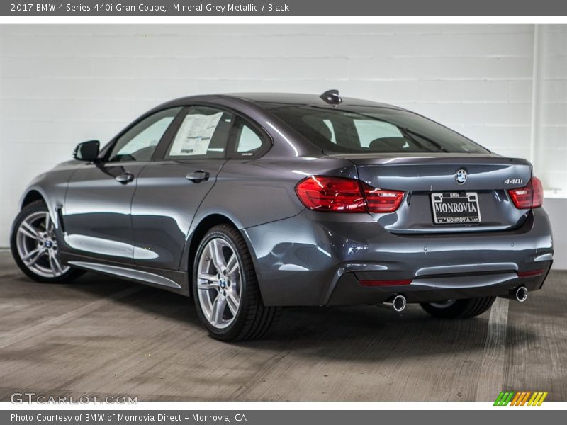 Mineral Grey Metallic / Black 2017 BMW 4 Series 440i Gran Coupe