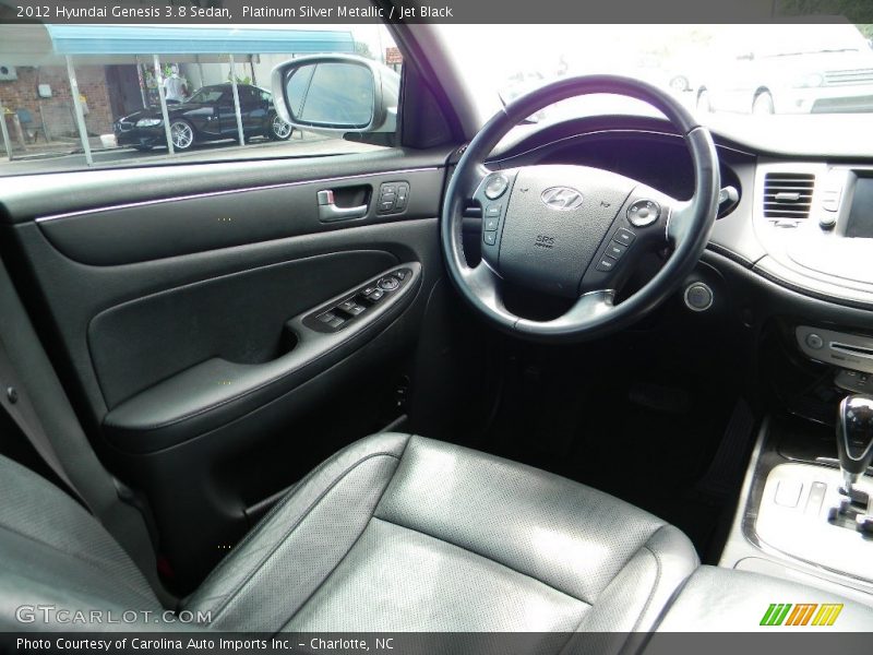 Platinum Silver Metallic / Jet Black 2012 Hyundai Genesis 3.8 Sedan