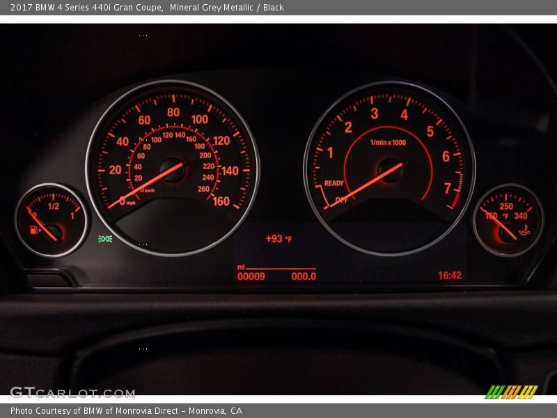  2017 4 Series 440i Gran Coupe 440i Gran Coupe Gauges