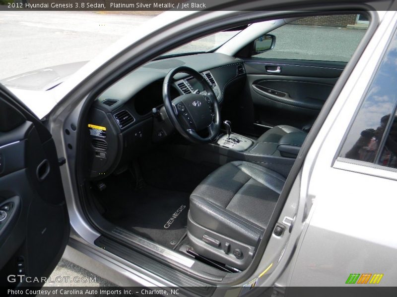 Platinum Silver Metallic / Jet Black 2012 Hyundai Genesis 3.8 Sedan