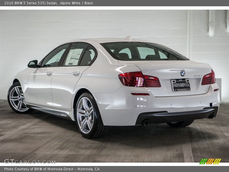 Alpine White / Black 2016 BMW 5 Series 535i Sedan